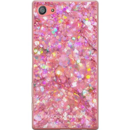Yhteensopiva Puhelinkuori Sony Sony Xperia Z5 Compact Cactus and Friends – PinkGlitter