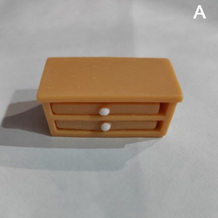 Dockhus Miniatyrmöbler Soffa Stol Skrivbordsstol DIY Dollh