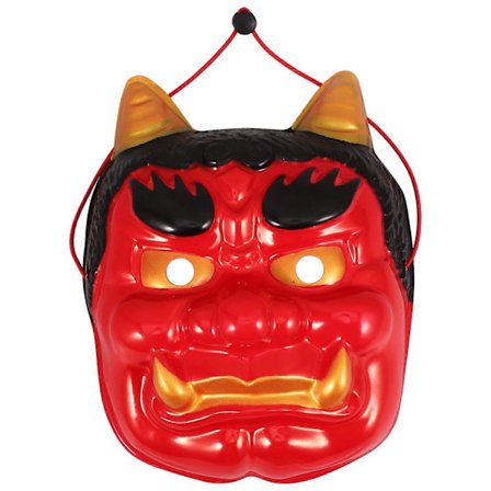 Japanilainen Samurai Naamio Kauhu Aave Naamio Hannya Oni Naamio Cosplay Pää Oni Naamio Peite Halloween Demoninaamio Aavenaamio Halloween Cosplay 