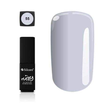 Silcare - Flexy - Hybrid Gel - Color: 55 - 4,5 Gram Ljusblå