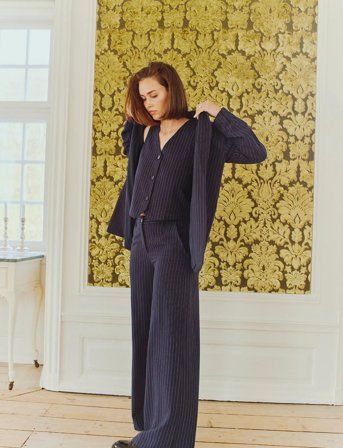 FREE/QUENT Fqmynte-Pants - Navy - XL