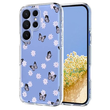 Mobilskal till Samsung Galaxy S26 Ultra TPU Blommönster - Fjärilar