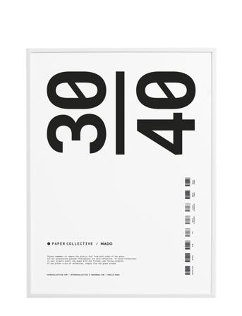 Pc Frame White Timber Plexi - 30X40 Cm Home Decoration Frames Vit Paper Collective