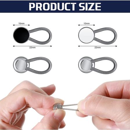 20 Stykker Buksespenner i Silikon - Midjeutvider for Jeans B