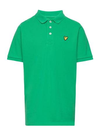 Classic Polo Shirt T-shirts Polo Shirts Short-sleeved Polo Shirts Grønn Lyle & Scott Junior*Betinget Tilbud