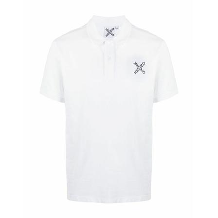 Kenzo, T-Shirt MET Logo Wit, Heren, Maat:L,Katoen