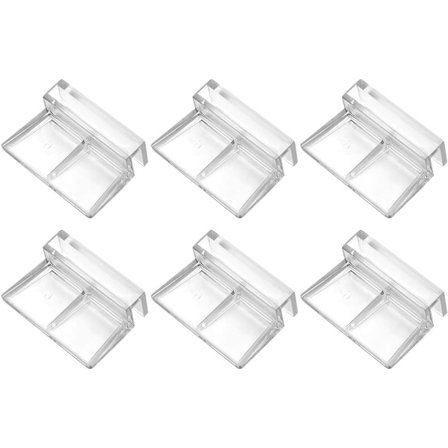 6pcs Aquarium Lid Holder Acrylic Cover Clips Aquarium Glass Clip Holder 6mm