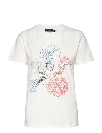 Sljo Tee Ss T-shirt Top Hvid Soaked In Luxury