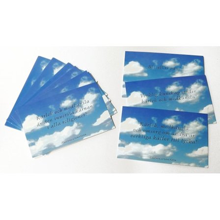 Vykort 12-pack med olika Dalai Lama citat