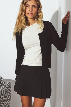 NA-KD Plissierter Minirock - Faltenröcke - Schwarz - EU 38