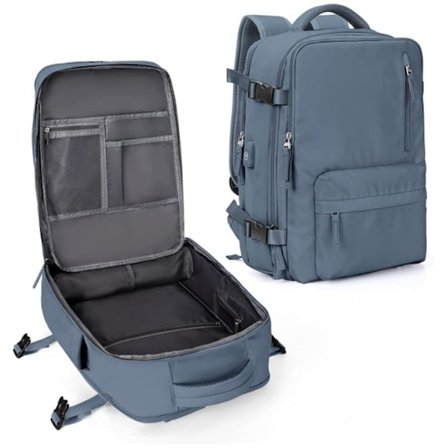 Matkalaukku lentokoneen matkustamoon käsimatkatavaroille 47x33x22 Vaellusreppu