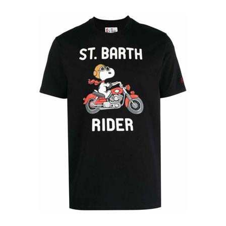 MC2 Saint Barth, T-Shirts Zwart, Heren, Maat:L