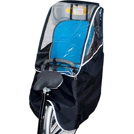 Cykelbarnestol regnslag vindslag foran cykel regnslag bag barnestol vandtæt åndbar cykelbarnestol regnslag sort - Perfet-max