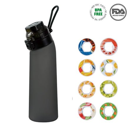 Air-Up Vandflaske 700ml – 8 Smagskapsler | Sukkerfri & Aromatisk | Gradient med Sugerør