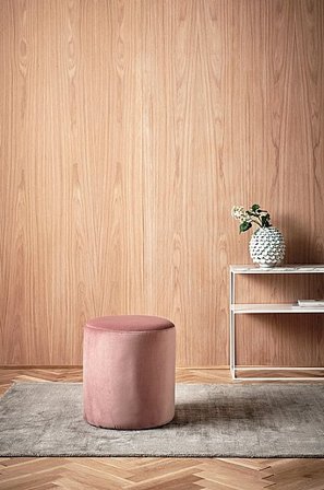 Jotex - Poef ø 40 Cm Poederroze Poederroze - TOKYO - Koop Poefs bij Jotex