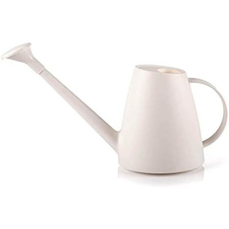 Vannkanne for innendørs planter, plantevanningskanne med avtakbart sprayhode for plantehageblomst, lang tut vanningskanne for vanning 1,8L (hvit)