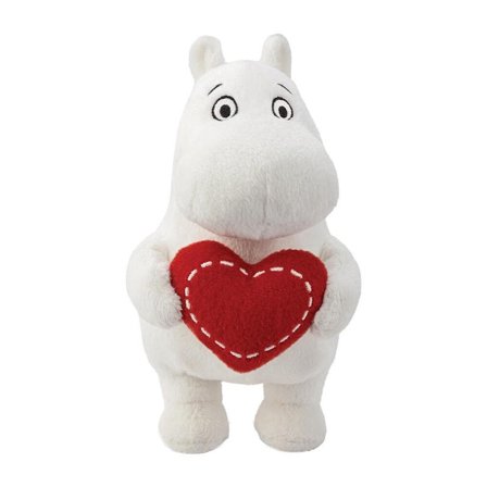 Mummi Bamse Mumitroll m/hjerte H17