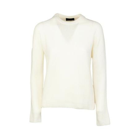 Roberto Collina, Round-neck Knitwear Wit, Dames, Maat:S