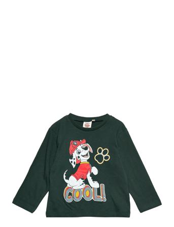 Long-Sleeved T-Shirt T-shirts Long-sleeved T-shirts Vihreä Paw Patrol