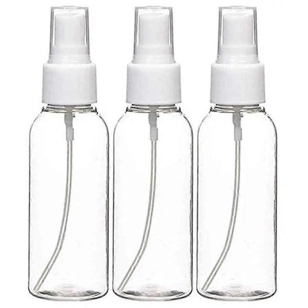 Plastsprayflaska, liten tom flaska i resestorlek, vattenflaska för hår, påfyllningsbar sprayflaska med pump