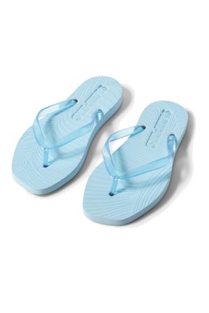 Sleepers Tapered Platform Transparent Blue flip flop 39