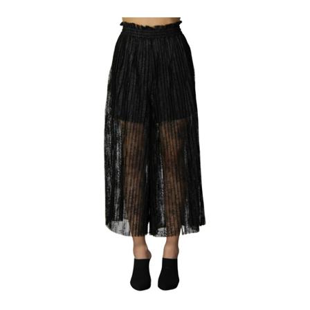 MM6 Maison Margiela Cropped Byxor svart, Dam Byxor, Dam, Storlek: S
