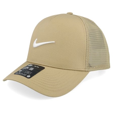 Nike - Beige trucker Caps - Rise Swoosh Parachute Beige/White A-Frame Trucker @ Hatstore