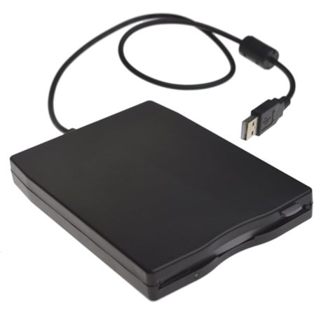 USB 2.0 Extern Floppy Disk Drive FDD Kompatibel med Windows 98SE/ME/2000/XP/WIN7/VISTA/Mac/OS8.6 (Svart)