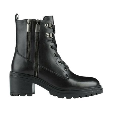 Geox, Lace-up Boots Czarny, Kobieta, Rozmiar: 39 EU