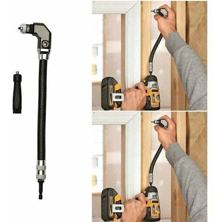 1/4 Fleksibel Højre Vinkel Bore-/Skruetrækker Tilbehør til Træbearbejdning