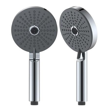 Brusehoved Justerbar tre-funktion stor panel plastikdyse Chrome