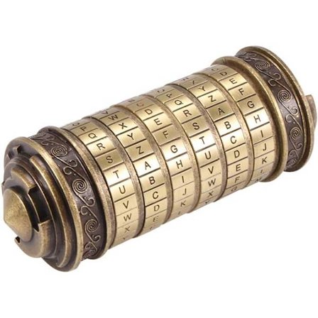 Da Vinci-koden puslespils cylinder låseboks, Valentinsdag lås jule fødselsdag Valentinsdag kreativ romantisk gave fars dags gave
