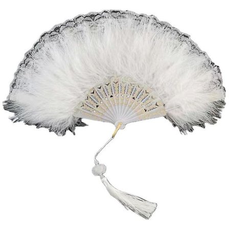 Fjädervikbar Fläkt Fairy Dark Gothic Court Dance Bröllop