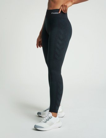 Hummel Hmlclea Seamless Mid Waist Tights - Black - XL