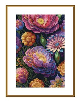 Broderikit Billede Blomster - Nova Sloboda