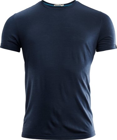 Aclima LightWool T-shirt Round Neck Man Men short-sleeved sweaters Blue S