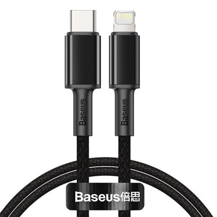 Baseus CATLGD-01 Lightning - USB-C PD-kabel 20W 480Mb/s 1m - svart