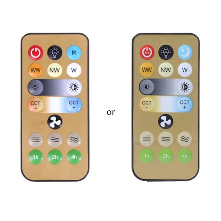 1 stk. 2023 Erstatnings IR-fjernkontroll som passer til E27 takviftelys