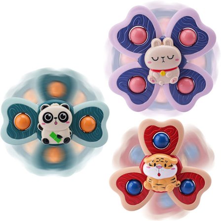 Sugkopps Snurrtopp Leksak, Reseleksak för Småbarn 12-18 DXGHC