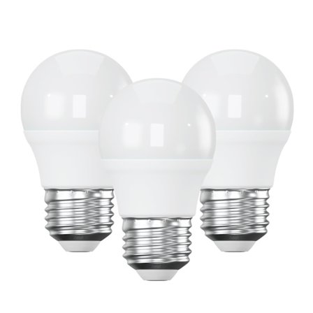 LED-lampa E27, 25 W glödlampa, 3 W 250 LM LED-lampor, 3000 K varmvita lampor, energibesparande ljuskronlampor, 3-pack