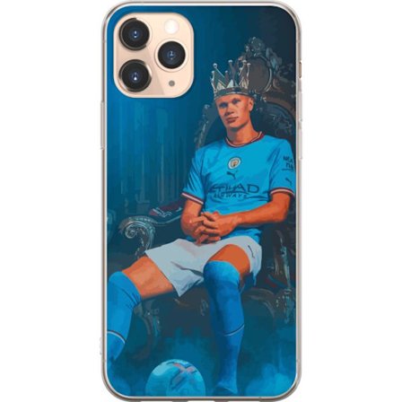 Kompatibel Mobilcover til Apple iPhone 11 Pro Manchester City Erling Haaland angriber Norge fodbold fremad Premier League målscorer konge kunst