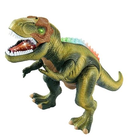RC Dinosaur Elektrisk Dino Tyrannosaurus Rex Dyr Fjernbetjening Betjening Walking Roar LED Farverigt Legetøj