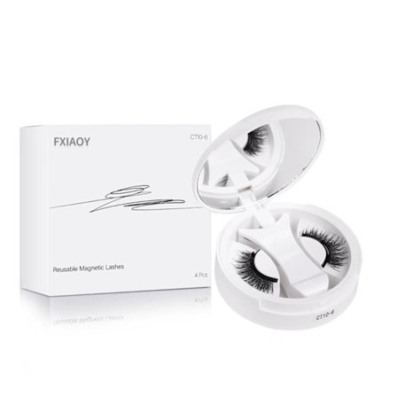 2025 Siste Modell Magnetiske Øyevipper, Magnetiske Øyevipper med Applikator, Myke Magnetiske Vipper Naturlig Utseende Komfortabel og Sikkert Feste 