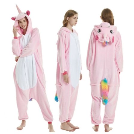 Voksen- eller barn-cosplay-dyrpyjamas i ett stykke W