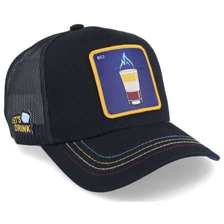 Capslab - Black trucker Czapka Z Daszkiem - Cocktails B52 Black/Purple Trucker @ Hatstore