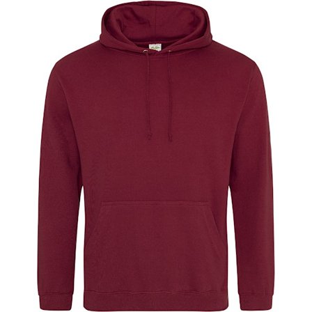 Awdis Unisex College Huvtröja / Hoodie M Vinröd