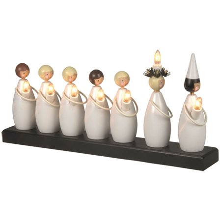 Star Trading - Adventstake Luciatog lysestake Hvit