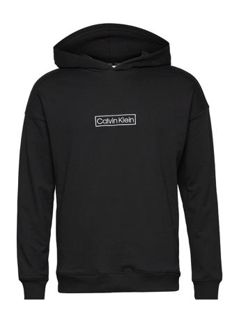 L/S Hoodie Underwear Night & Loungewear Pyjama Tops Svart Calvin Klein