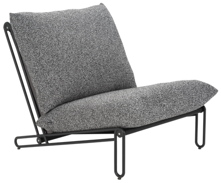 Brafab Blixt Loungefåtölj Svart/Teddy Ant, Utemöbler