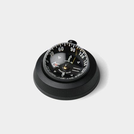 Lodní kompas Silva 85E, Ø85 mm, vestavěný do přepážky, černý